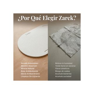 Alfombra Baño Diatomita Secado Rápido Antimoho