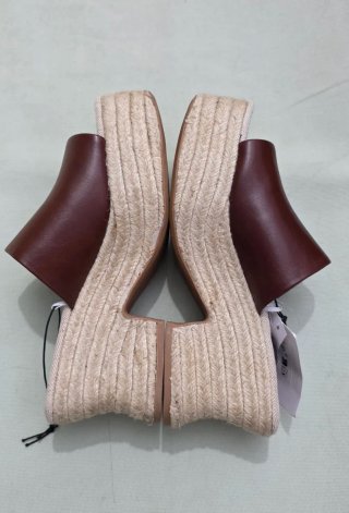 Sandalias H&M Plataforma Beige/Marrón Talla 39