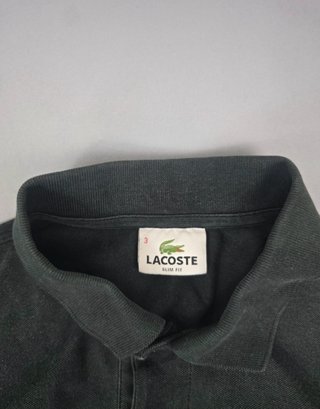 Lacoste Polo Slim Fit Negro T3 M Original