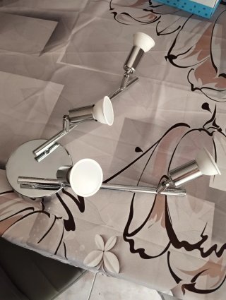 Lámpara de techo orientable 4 focos