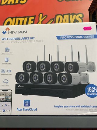 Kit Videovigilancia Wifi Nivian 16CH
