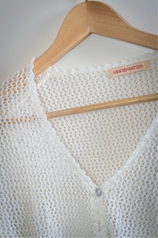 Copricostume Nexenation macramè bianco taglia unic