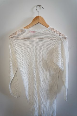 Copricostume Nexenation macramè bianco taglia unic