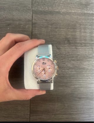 Reloj Lotus Crono Rosa y Plateado