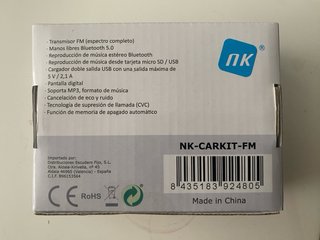 Manos Libres Bluetooth Coche NK
