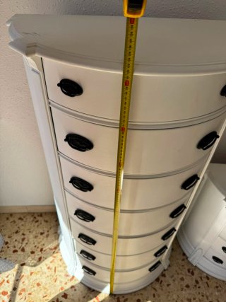 Cómodas blancas de madera (2 unidades)