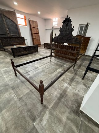 Cama Portuguesa Antigua Madera