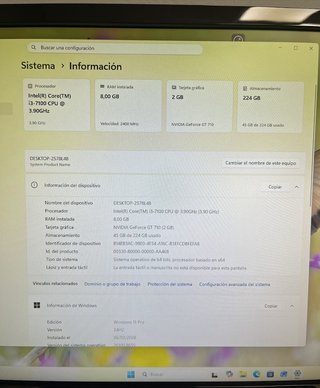 PC Sobremesa HIDITEC i3 240GB SSD 8GB RAM