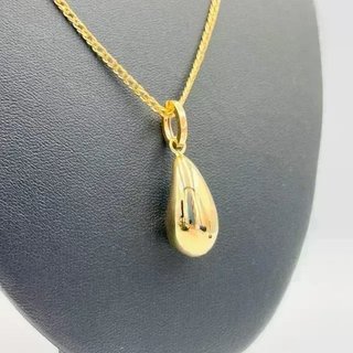 Colgante gota hueco.