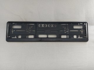 Portamatrículas Coche/Remolque Negro
