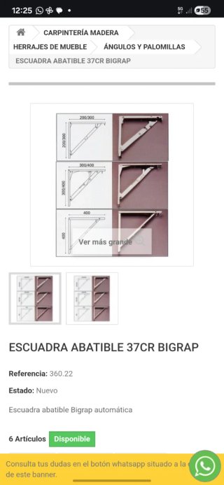 Soporte Plegable Estantería BIGRAP