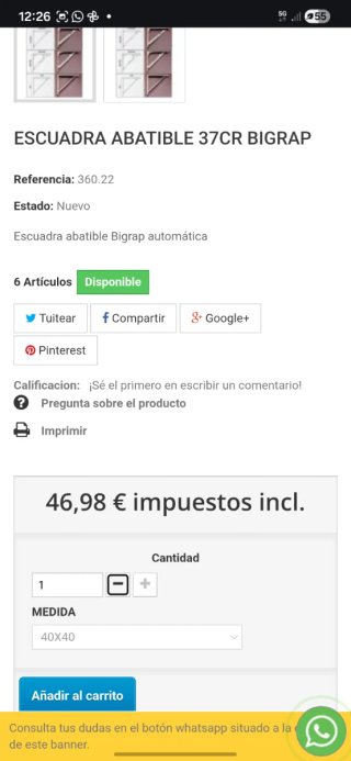 Soporte Plegable Estantería BIGRAP