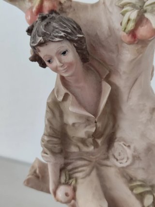 Figura vintage recolectores de frutas
