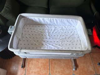 Cuna colecho Kinderkraft gris