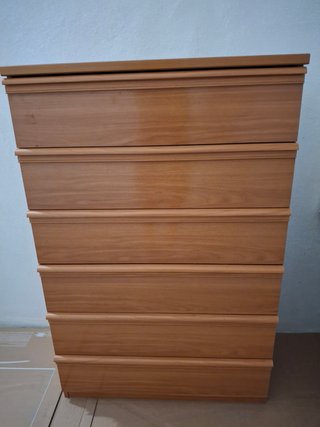 Cajonera de madera 6 cajones