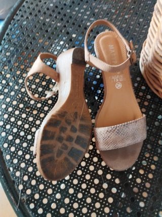Zapatos de tacón Marypaz beige talla 36