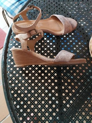 Zapatos de tacón Marypaz beige talla 36