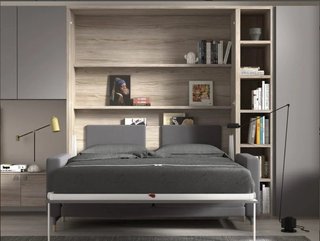Cama abatible 140 con armarios Advance