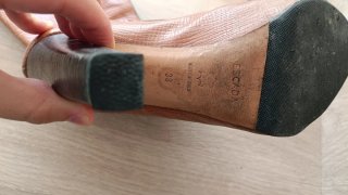 Botas altas de piel Escada marrones