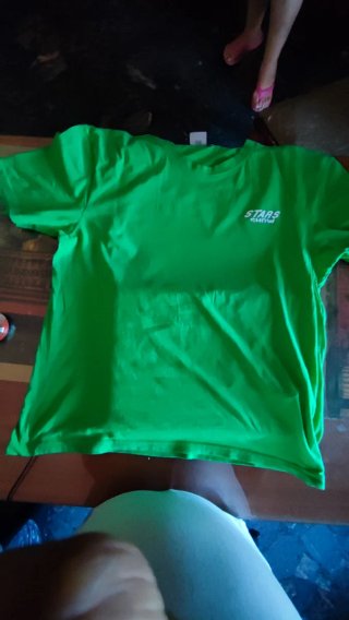 T-shirt  verde Talla XL spalla 50 lunghezza 64