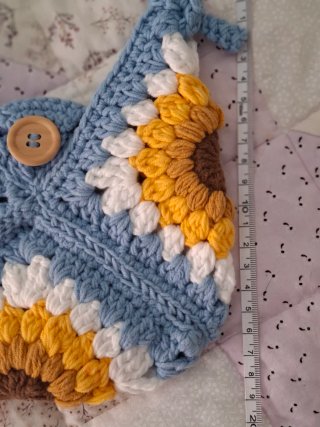 Bolso de Crochet Artesanal con Girasoles