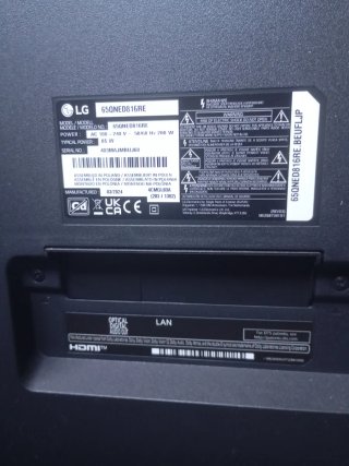 LG Smart TV 65 Pantalla Rota