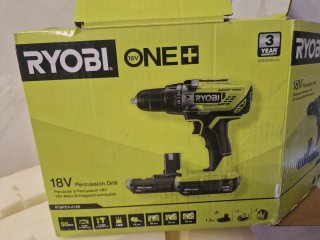 Taladro Percutor Ryobi ONE+ 18V con Cargador