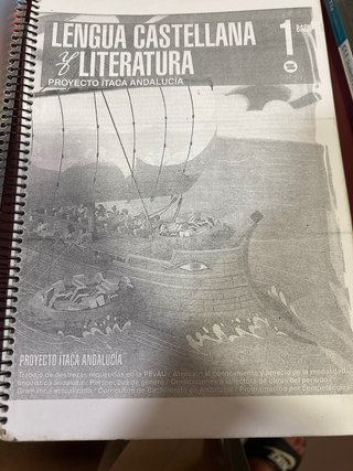 Libro de lengua castellana y literatura de 1 bach