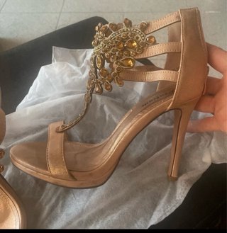 Sandali preziosi oro bronzo