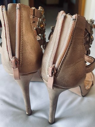 Sandali preziosi oro bronzo