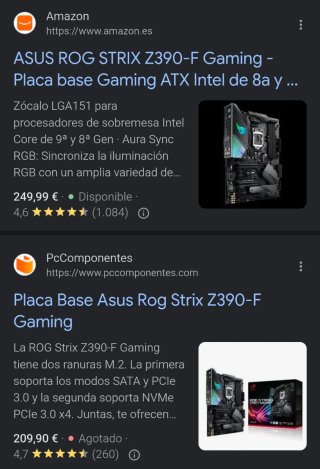 Placa Base Asus ROG STRIX Z390-F GAMING