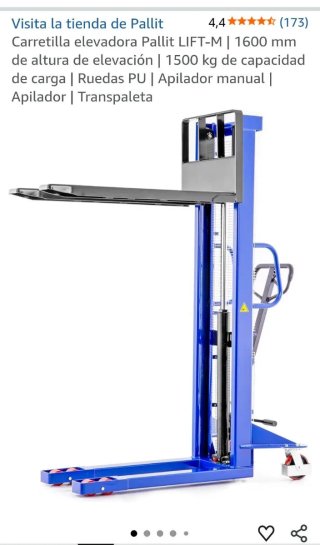 Carretilla elevadora Pallit 1500kg