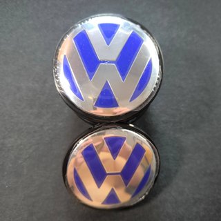 TAPABUJES VW 65mm AZUL EMBLEMA LLANTAS VOLKSWAGEN