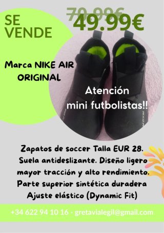 Botas de fútbol Nike Air Talla EUR 28