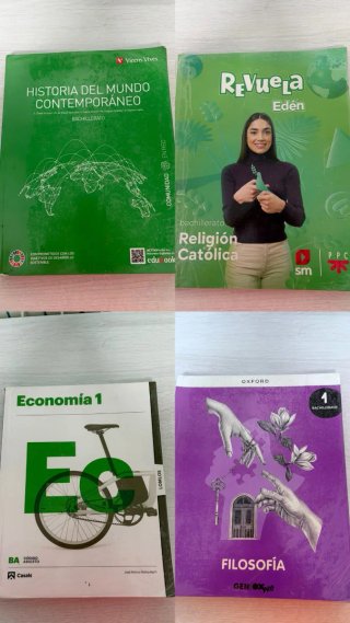 Libros 1° de bachillerato virgen de la calle