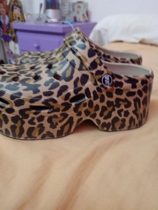 Zuecos plataforma leopardo raxet rave