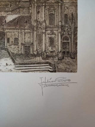 Grabado Julio Nespereira 25x20 cm