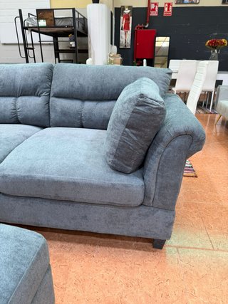 Sofá rinconera 7 plazas gris