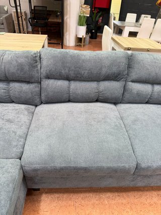 Sofá rinconera 7 plazas gris