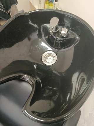 Lavacabezas de peluquería negro