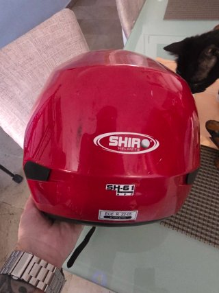 Casco Jet Shiro Rojo