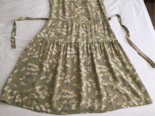 Vestido vintage verde floral