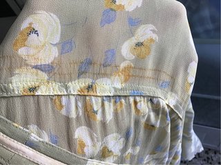 Vestido vintage verde floral