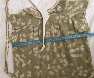 Vestido vintage verde floral