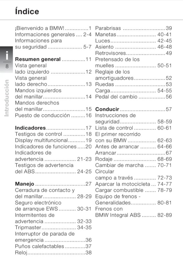 Manual de Instrucciones BMW R 1200 GS (2004-2018)