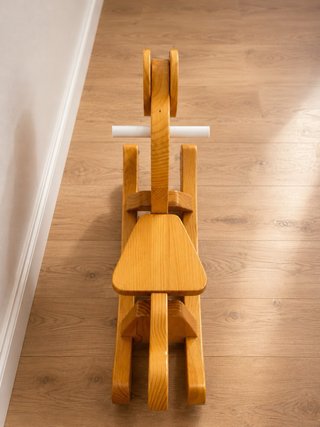 Caballito balancín madera artesanal