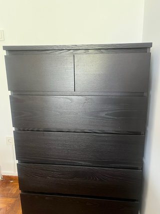 Cajonera/Cómoda Negra Madera