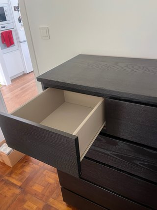 Cajonera/Cómoda Negra Madera