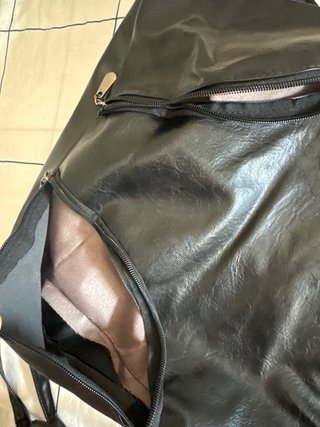 Bolso Negro Cuero Sintético