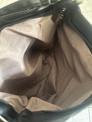 Bolso Negro Cuero Sintético